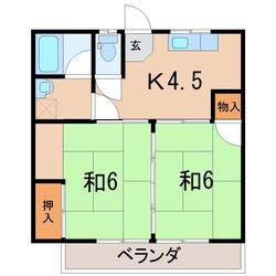 寺坂ハイツの物件間取画像